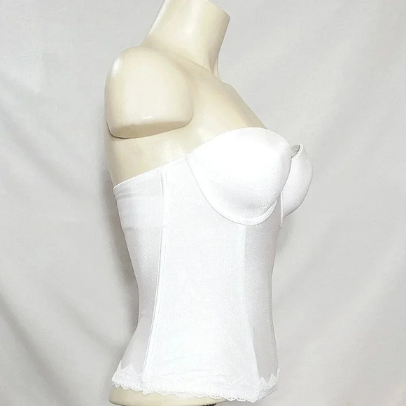 34B Jezebel Lace Attraction Bustier Long Line UW Bridal Bra NWT - Picture 2 of 12